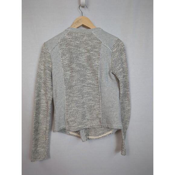Lucky Brand Asymmetric Zip Front Jacket Gray Metallic Small - Picture 5 of 8